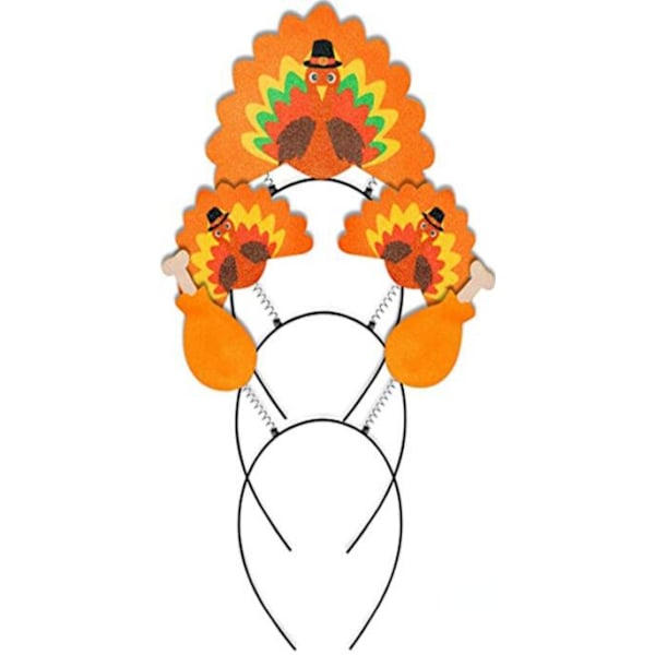 Thanksgiving turkey head buckle Thanksgiving Turkey hair accessories Turkey hairband Turkey head hoop head buckle.