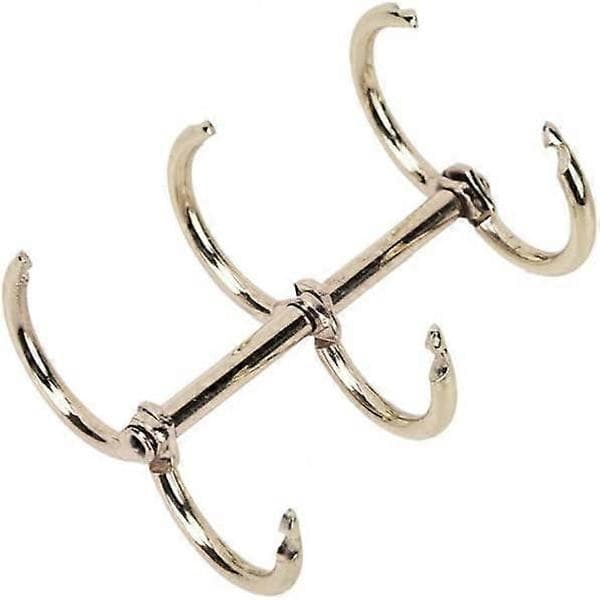 12 stk Sølv Bokringer, 3 Hulls Metall Løsbladsringer, Ring Snap Split Hengsel