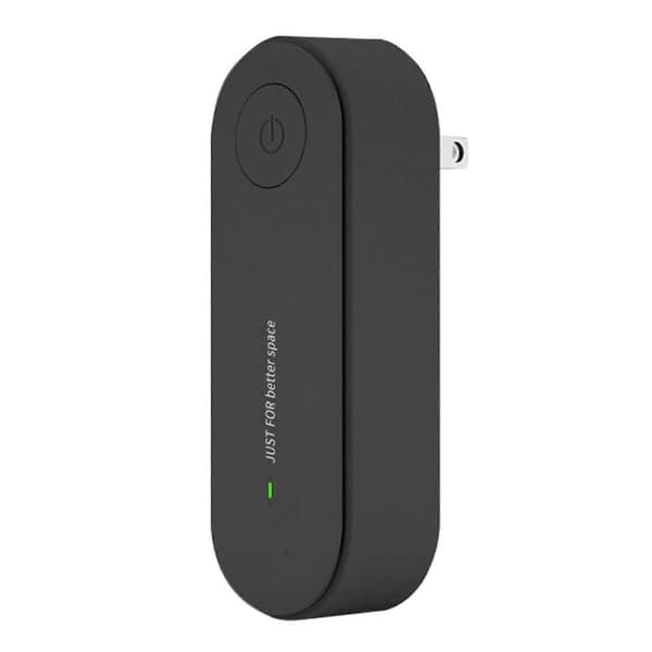 Trådløs Ultralyds Middel mod Mider, Genopladelig Støjsvag Miderenser til Soveværelse, Sengetøj, Allergilindring Sort Black EU plug