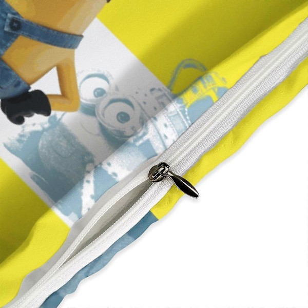 x5 Minion 3-delt sengesett Varmt og komfortabelt mykt dynetrekk sengesett med 1 dynetrekk og 2 putetrekk for soverom b5 200x200cm 78x78in
