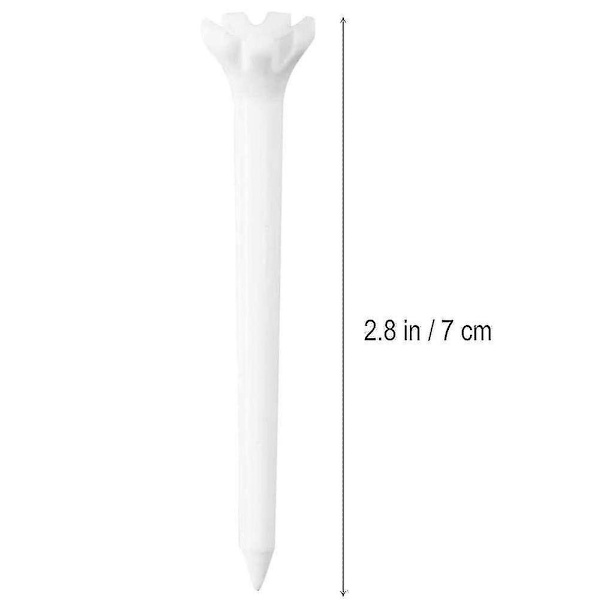 100 stk Golf Tee 83mm Femklørspiker Plast Tee Tilfeldig Profesjonell 5 Farger 83mm Friksjonsfri Null 5 Pigger Golf