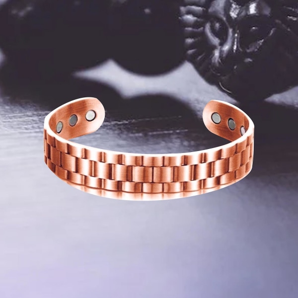 Kobberarmbånd - Ultra magnetiske armbånd Åbningsdesign Smykkegave til kvinder Rose gold