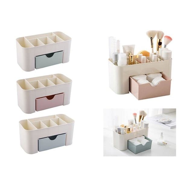Makeup-stativ / Makeup-opbevaring - Organiser din makeup Hvid white