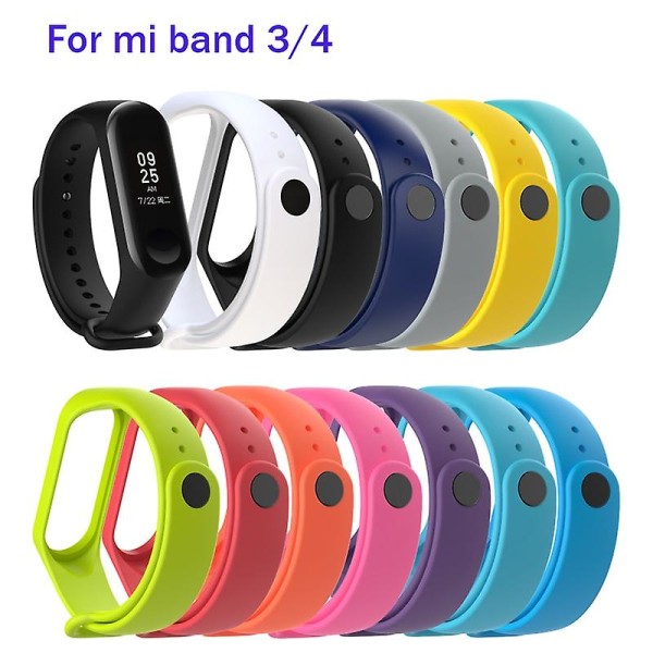 Til Xiaomi Mi Band 6 5 4 3 2 Erstatningsrem Silikone Armbånd Sport Armbånd Til Xiaomi Mi Band Strap Smart Armbåndsur Band