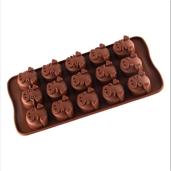 Silikone 15 med chokolade silikone bage isbakke lodret fondant kage Brown