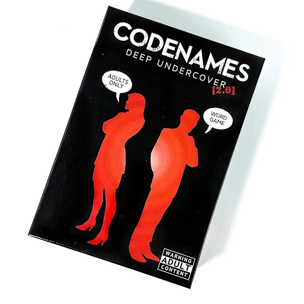 Lark & Clam Codenames Deep Undercover 2.0 - Spel för vuxna, begränsad upplaga Red