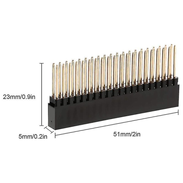 8 stk., 2x20 (40 ben) ekstra høje hun 0,1 tommer pitch stablede header kompatibel Raspberry Pi A+/b+/pi 2/pi 3-dt