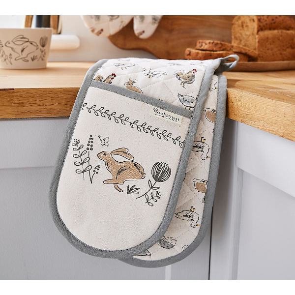 Cooksmart Country Animals Dobbel Stekeovnshanske