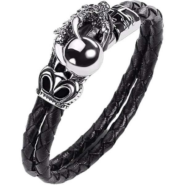 Drage armbånd til mænd, drageklo armbånd til drenge, kloperle armbånd, vikingedrage manchet armbånd, punk drage armbånd