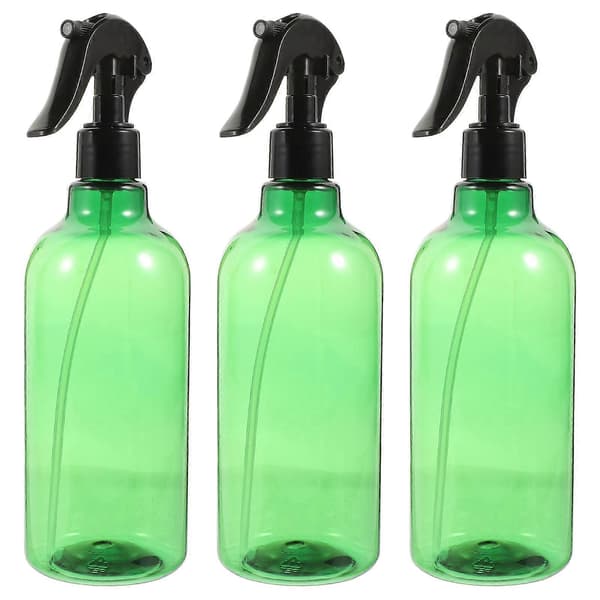 Grön plastsprayflaska med lång hals för kosmetiskt bruk, 3 st sprayflaskor