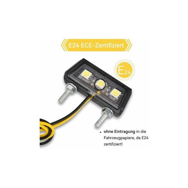 Universal LED-skyltbelysning för motorcykel 12V Mini Micro Skyltbelysning Motorcykelbelysning
