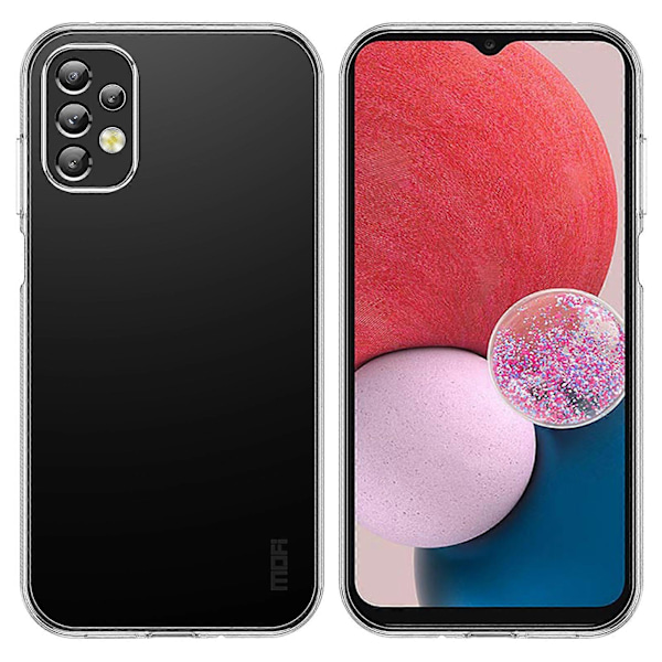 MOFI Transparent Skal för Samsung Galaxy A13 4G, Repskyddande TPU-kudde Mjuk Hud Skyddande Omslag