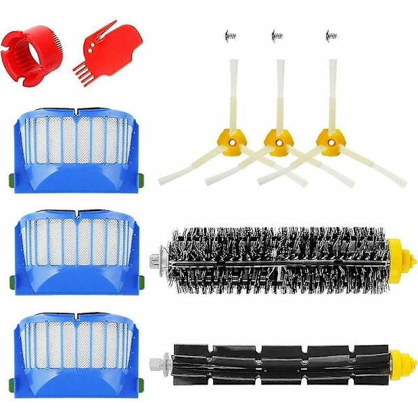 Accessories kit for iRobot Roomba 600 series 671 692 694 697 698 650 651 660 690 Broom brush filter roll Replacement parts