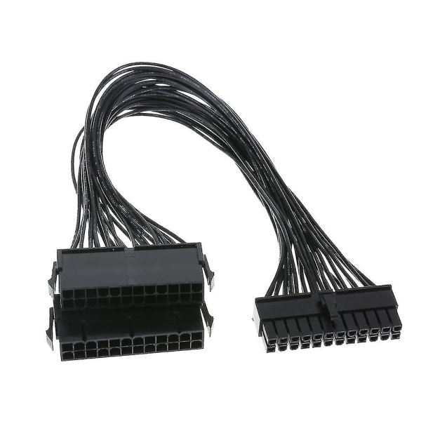 Dual Psu Power Extender Kabel 24pin Atx Pc Mining Adapter Connector Set för Bitcoin