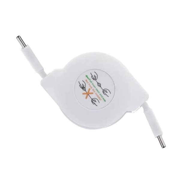 Indtrækkelig PD 60W USB C til USB C-datakabel, hurtigopladningskabel til bærbar computer til Type C-telefoner-tablets