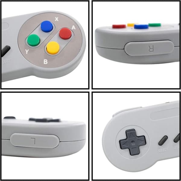 2-pack Wired USB Controllers - Compatible with SNES Emulators - Retro Gaming Joypads Gamepad - Suitable for Gaming PC, Computer, Laptop