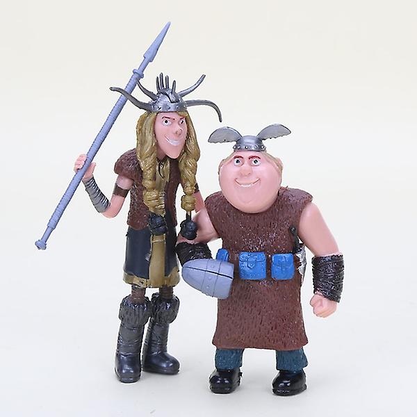 8 stk./sæt anime Sådan træner du din drage 2 PVC actionfigurer legetøjsdukke Night Fury Tandløs drage til børn børns gave