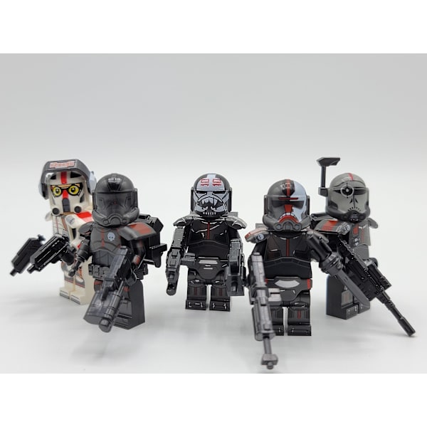Star Wars Bad Batch Tilpasset Minifigur 5stk Sett