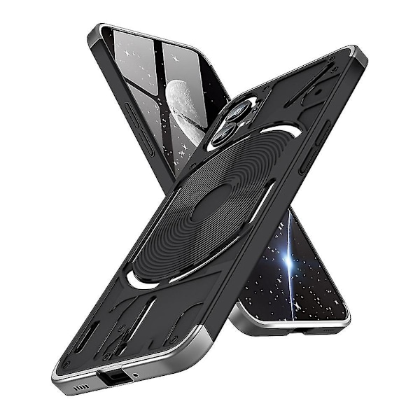 PC-telefondeksel for Nothing Phone 1 Black Silver