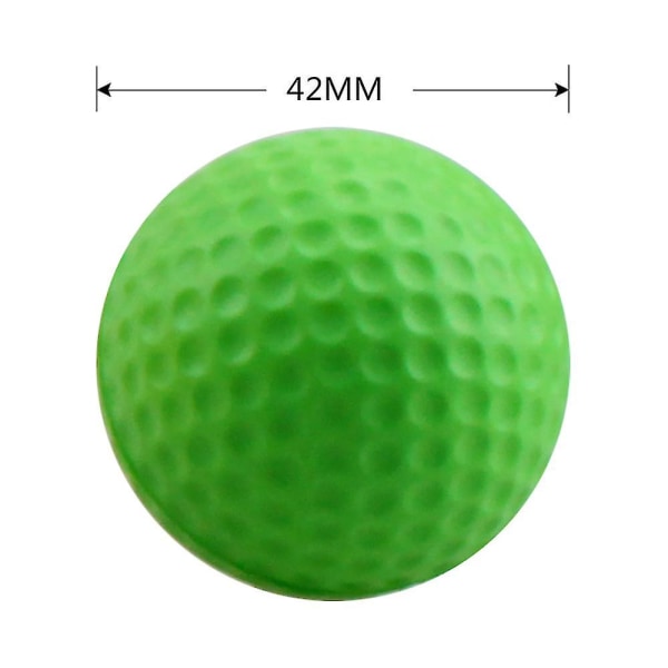 6 stk Golfbolde Svampe Øvelsesgolfbolde Golftræningsbolde Regnbue Blødt skum Havegolfbolde