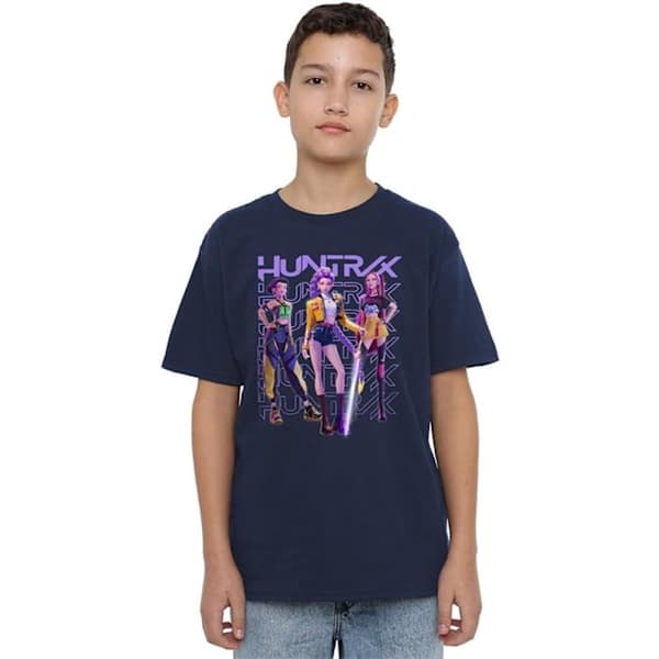 K-Pop Demon Hunters T-shirt sort 100cm sort black 100cm
