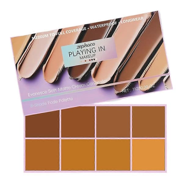 Professionel farvegradient concealer naturlig farve makeup mat concealer 02/1pcs