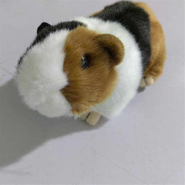 En simulerad musleksak hamstermodell husdjursleksak, gosedjur hamster söt leksak, simulerad hamsterleksak för katt eller hund