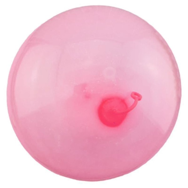 Stor bobleball vannballong gjennomsiktig sprett morsom barn utendørs aktivitet spill leketøy gummi Pink M 40-50cm