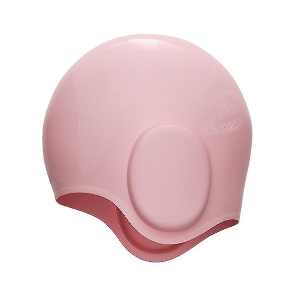 Unisex Kids Swimming Cap 3d Ear Protection For Kids Boys And Girls 2 Pink