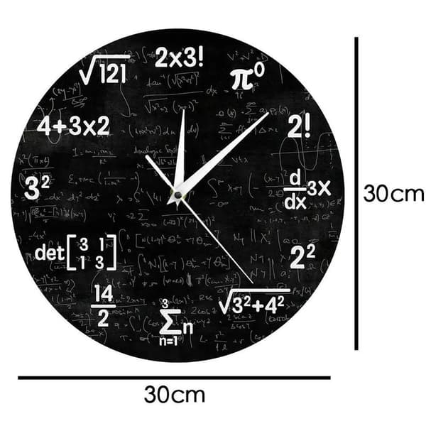 Matematiikka Seinäkello Matematiikkakello Valmistujaislahjat För-FA-