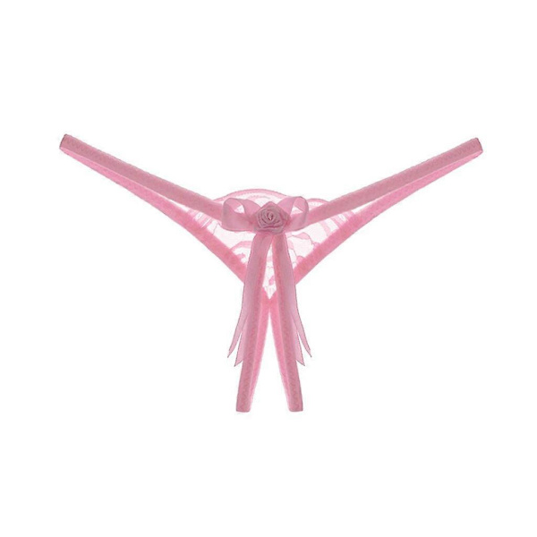 Seksikkäät saumattomat naisten pikkuhousut helmikoristellut alusvaatteet stringit paljetit naisten alushousut kirjonta perhonen seksi läpinäkyvät eroottiset alusvaatteet Pink One Size