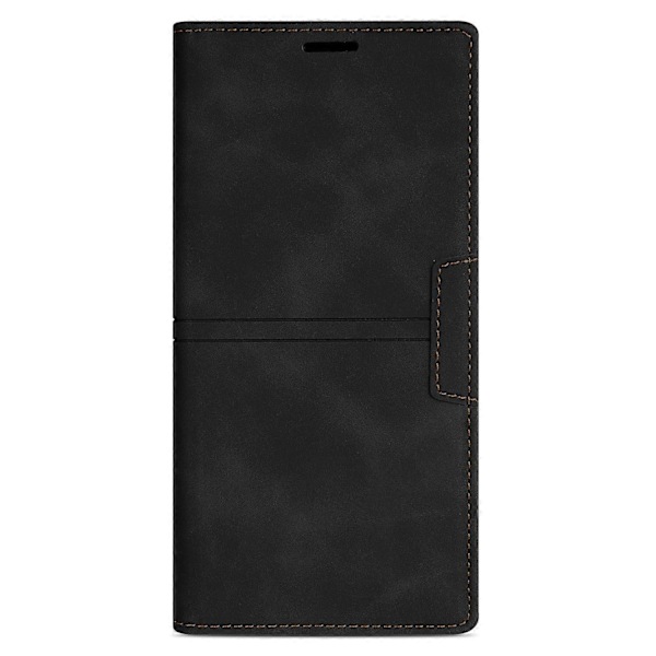 Plånboksfodral för iPhone 16 med Magnetiskt Stängning i Läder - Multicolor Black