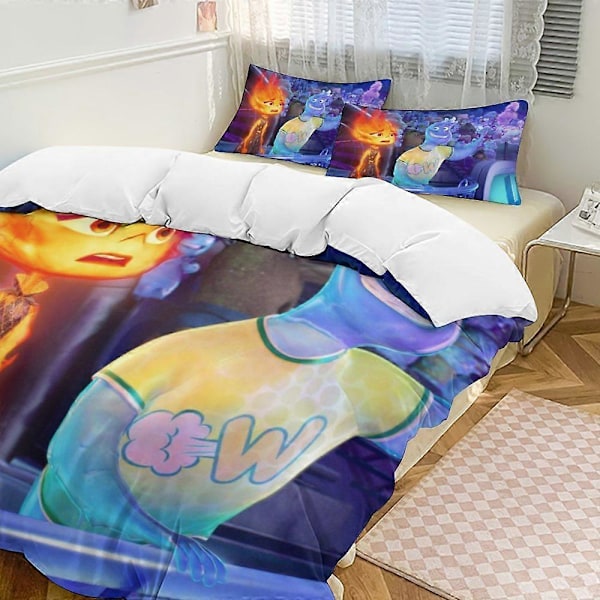 x552 Elemental 3-osainen vuodevaatesetti Lämmin ja mukava pehmeä pussilakanasetti, jossa 1 pussilakana ja 2 tyynyliinaa makuuhuoneeseen b552 200x200cm 78x78in