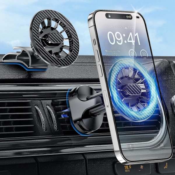 Stark Magnetisk Magsafe Biltelefonhållare, Bil Luftventil Dashboard Telefonfäste För Iphone 14 13 12 Pro Max Plus Mini Black