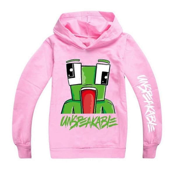 7-14 år Barn Gutter Jenter Unspeakable Hettegenser Genser Topper Pink 7-8Years