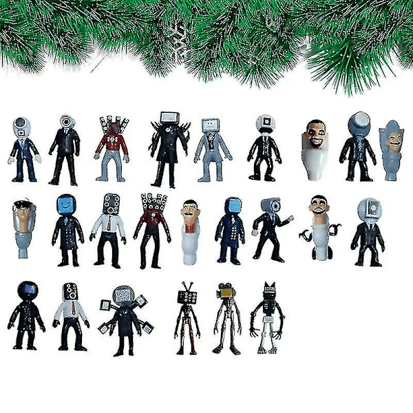 12/18-dels Anime Adventskalender med Mini-figurer Jul Söta Anime Advent för Pojkar Flickor och Tonåringar Julgåvor small 12pcs