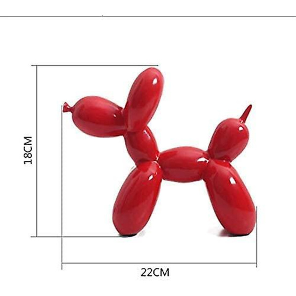 Kreativ harpiks ballonhund skulptur sød dyr statue moderne håndværk ornamenter gaver kontor des