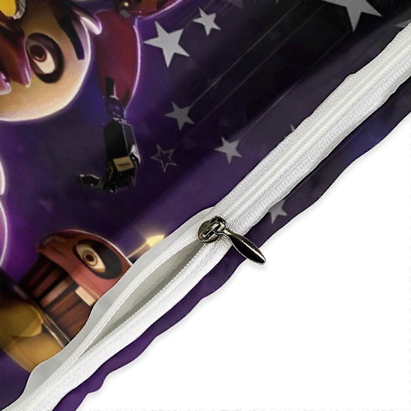 x284 Five Nights at Freddy's FNAF Dynetrekk Mikrofiber Sengetøy Sett 3D Trykt Lettvekt 3-delt Dynesett, 1 Dynetrekk og 2 Puter 135x200cm 53x78in