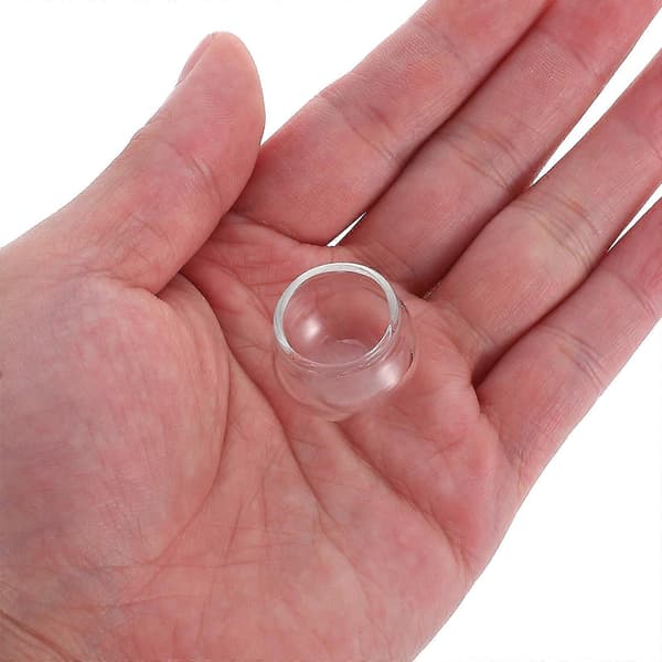 Mini glasfiskeskåle Miniature akvariedekoration 6 stk. sæt til dukkehus