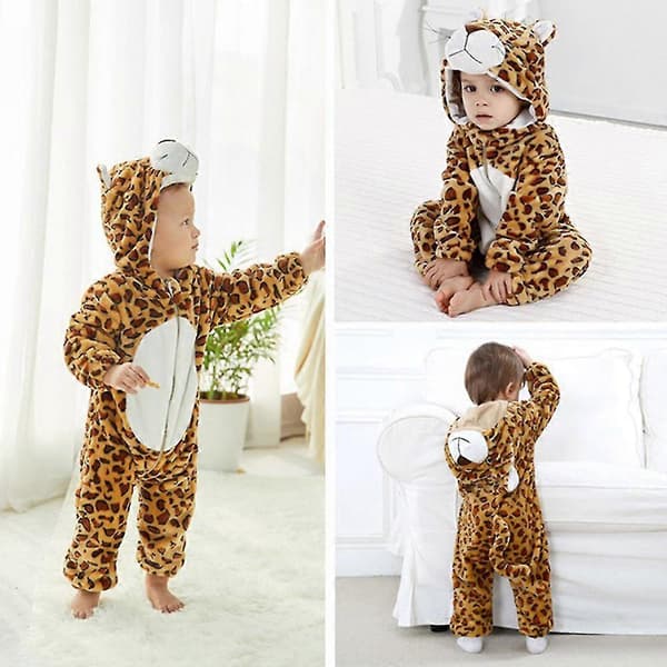Tecknad Djurform Pyjamas Unik Form Lös Långärmad Nattlinne För Sovrum 80cm Panda