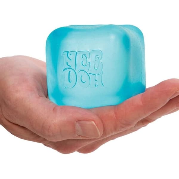 Nice Cube NeeDoh Stressbold - Sensorisk legetøj til at lindre angst og stress - Superior_max #9 Mbappe_sai #18 6*6*6 cm Blå blue