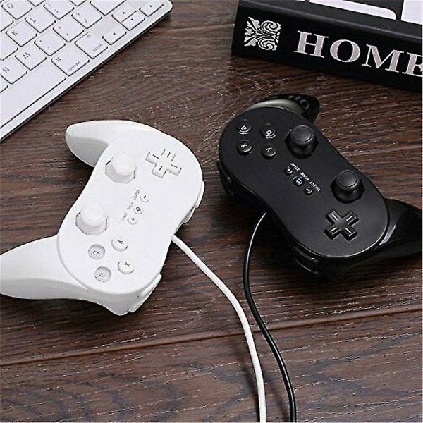 2023 Pro Gamepad til Nintendo Wii Anden generation Klassisk kablet spil white