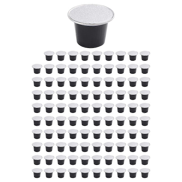 100-pack Återfyllningsbara Kaffekapslar Nespresso Pod för Nescafe Automatisk Kaffemaskin