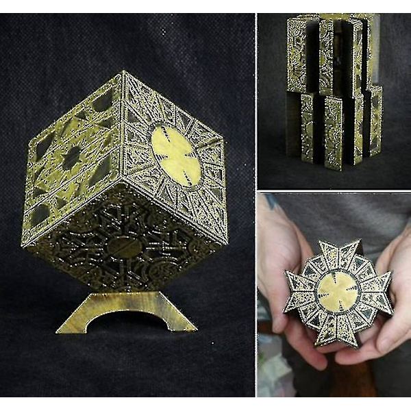 1:1 Hellraiser Kubpussel Box Flyttbar Lament Terror Film Serie Pussel Box Kub Helt Funktionell Pinhead Prop Modell Figur Leksak
