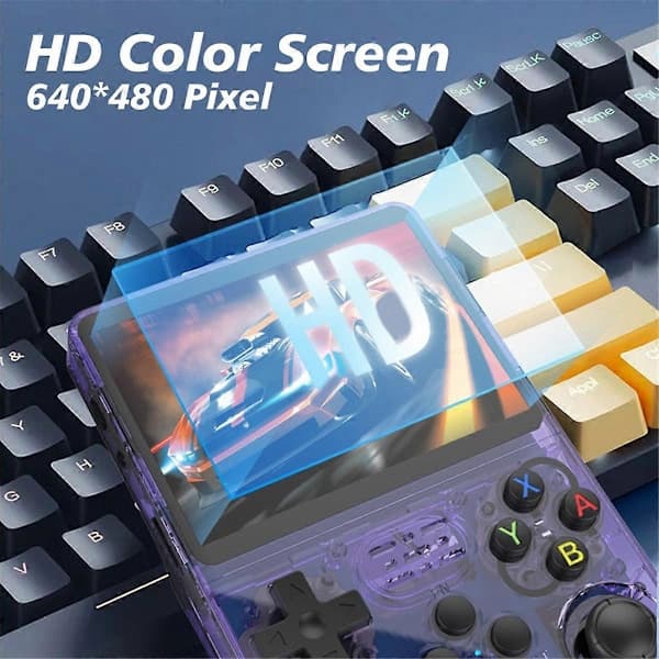 R36S Retro Handhållen Videospelskonsol Linux System 128GB Spel