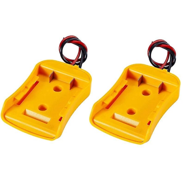 2 stk. Batteriadapter til Dewalt 20v batteri 18v Dock Power Connector 12 Gauge Robotics Wires Connec