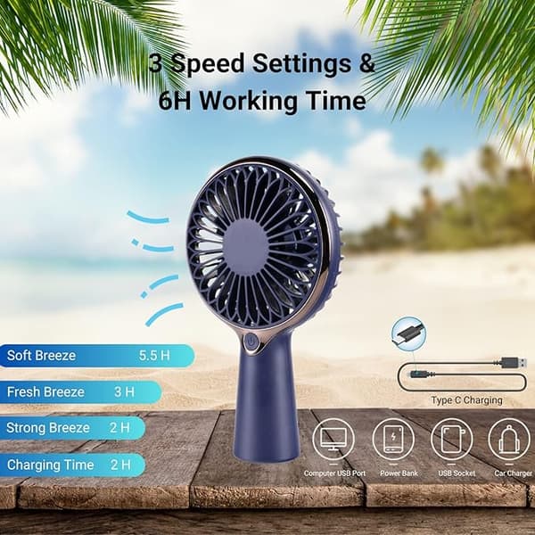 Personlig håndholdt ventilator Håndventilator