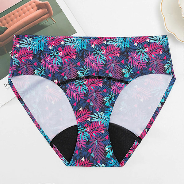 Menstruationsäkra Bikinitrosor, Midjehöga Badbyxor för Tonåringar, Kvinnor, Badbyxor, Badshorts, Underkläder Brown M