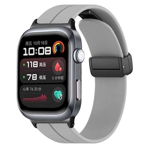 Magnetisk Foldbar Spenne Silikonklokkearmbånd for Huawei Watch D2 - Erstatning Multicolor Grey