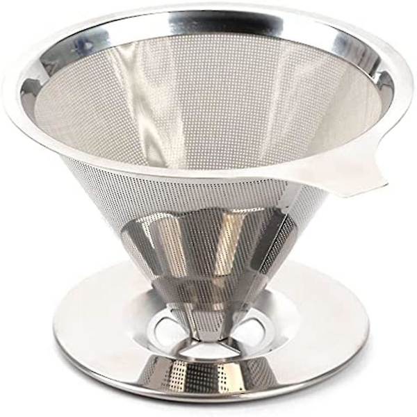 Häll över kaffedripper återanvändbar droppkon kaffefilter bärbar häll över kaffebryggare hem Offi